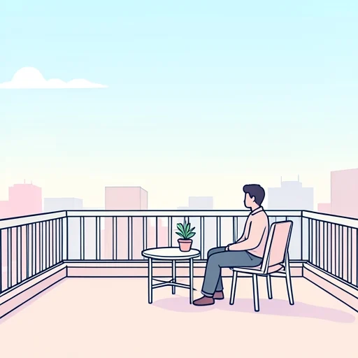 屋上 - イラスト辞典