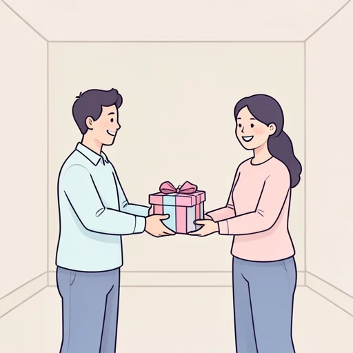 贈り物 - 그림 사전