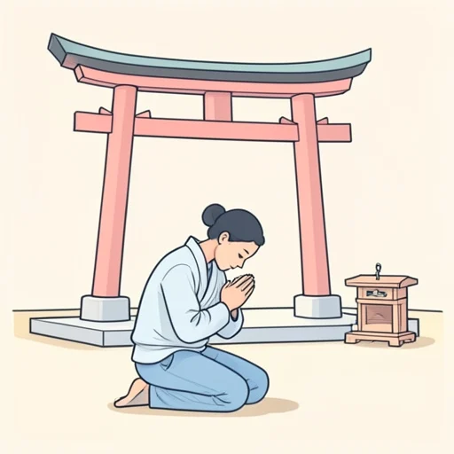 お参り - Illustrated Dictionary