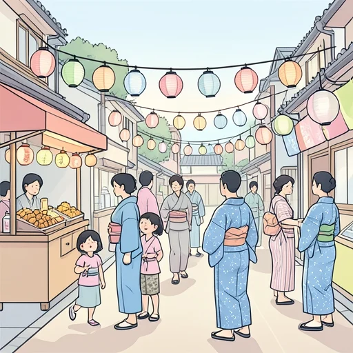 お祭り - Illustrated Dictionary
