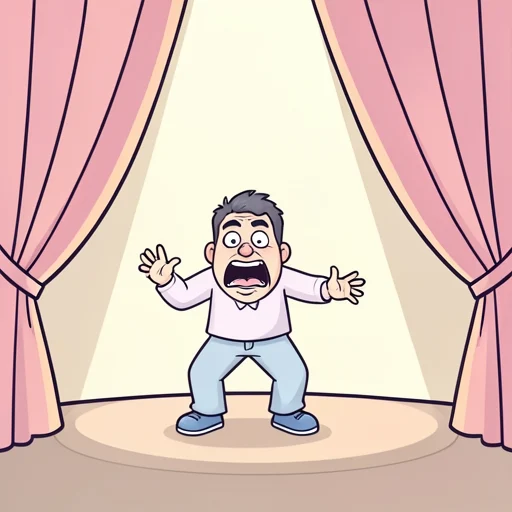 おおげさ - Diccionario ilustrado