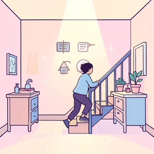 下りる - Kamus bergambar