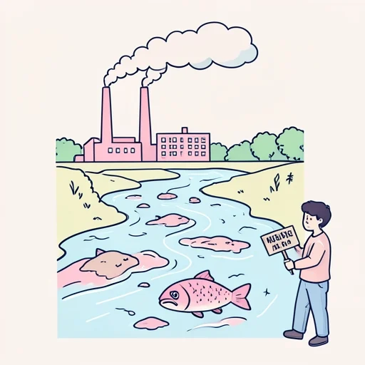 汚染 - イラスト辞典
