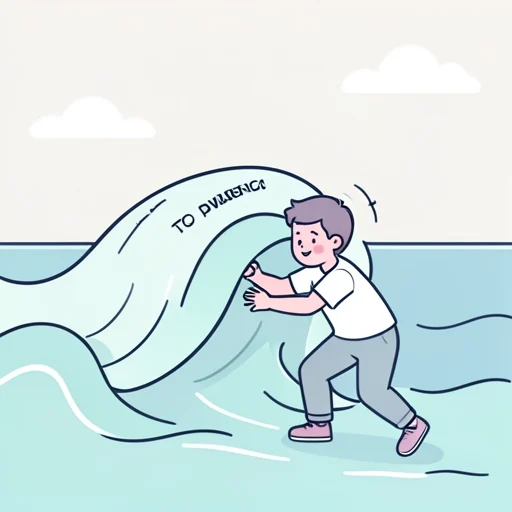 押し寄せる - イラスト辞典
