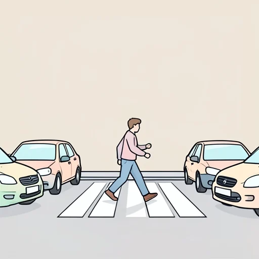横断 - イラスト辞典
