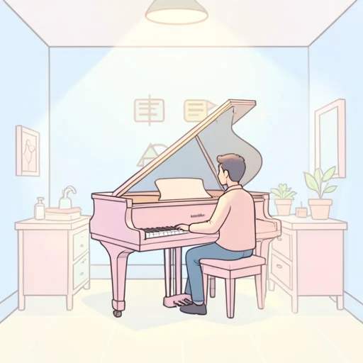 ピアノ - Diccionario ilustrado