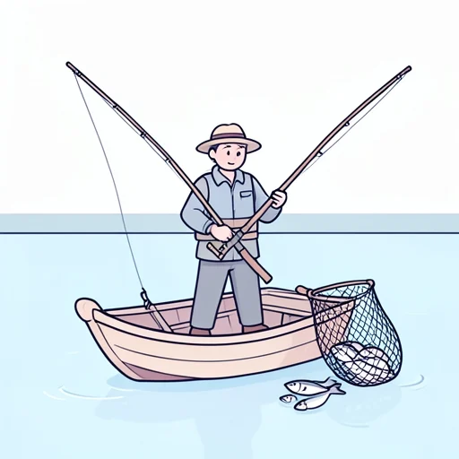 漁師 - Từ điển minh họa