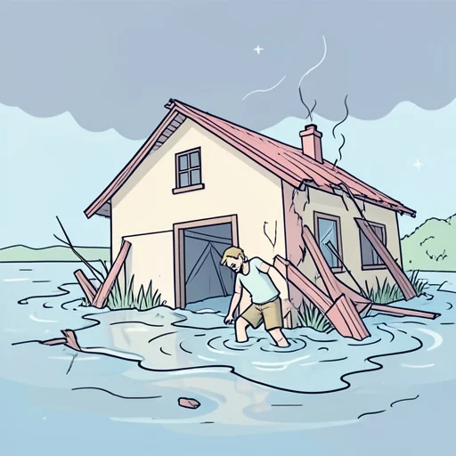 災難 - イラスト辞典