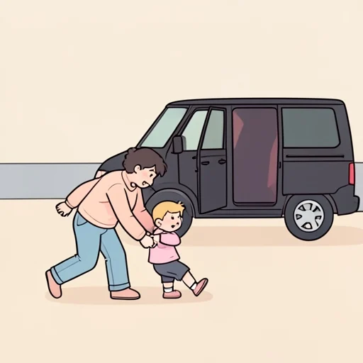 さらう (こどもを～) - Diccionario ilustrado