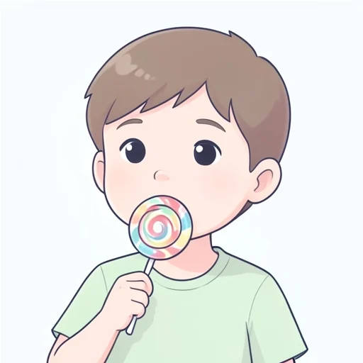 しゃぶる - Diccionario ilustrado