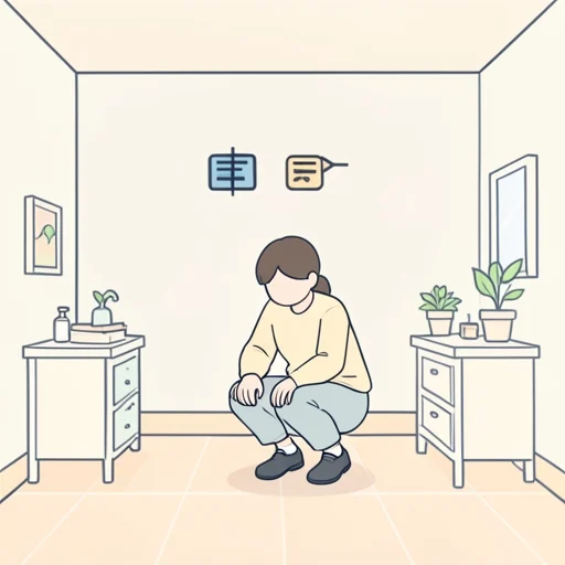 しゃがむ - Diccionario ilustrado