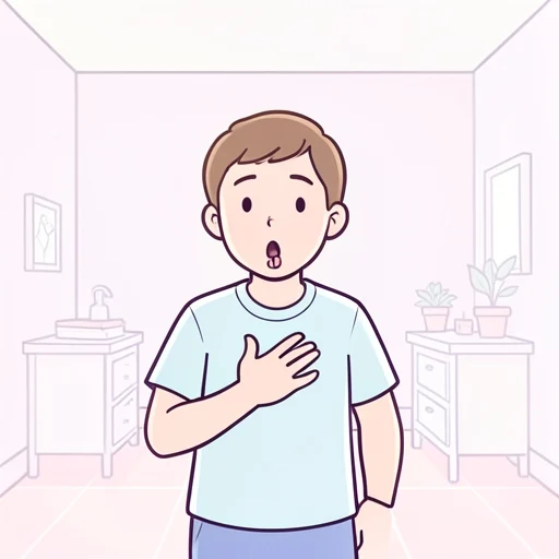 しゃっくり - Diccionario ilustrado