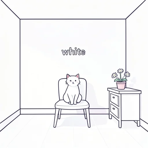 白い - イラスト辞典