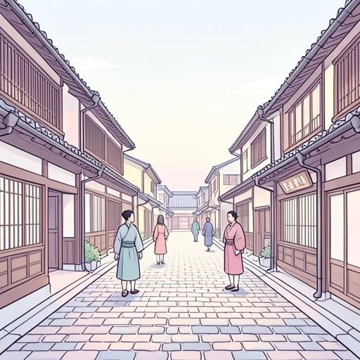下町 - Dictionnaire illustré