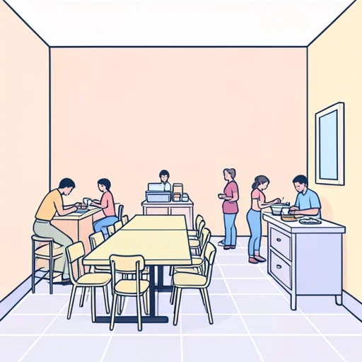 食堂 - 그림 사전