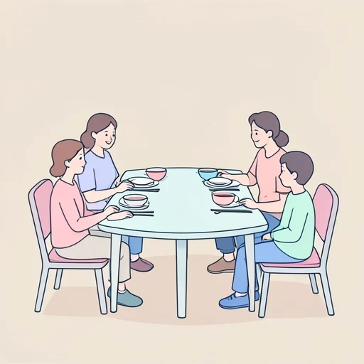 食卓 - Bildwörterbuch