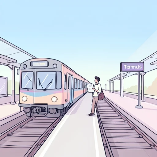 終点 - Illustrated Dictionary