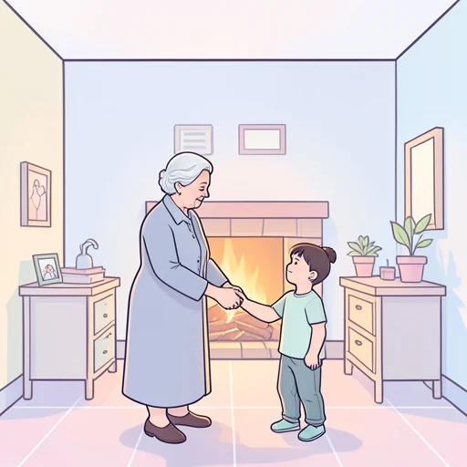祖母 - 그림 사전