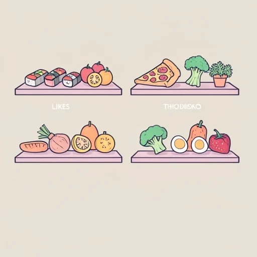 好き嫌い - 그림 사전