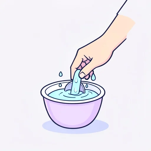 すくう (みずを～) - Diccionario ilustrado