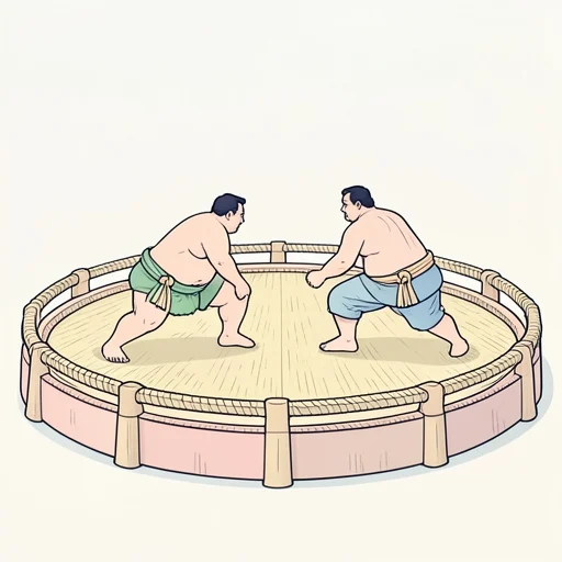 相撲 - イラスト辞典