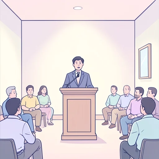スピーチ - Diccionario ilustrado