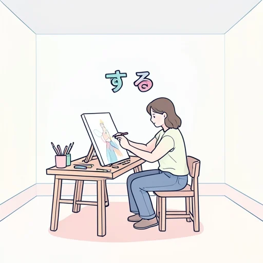する - Illustrated Dictionary