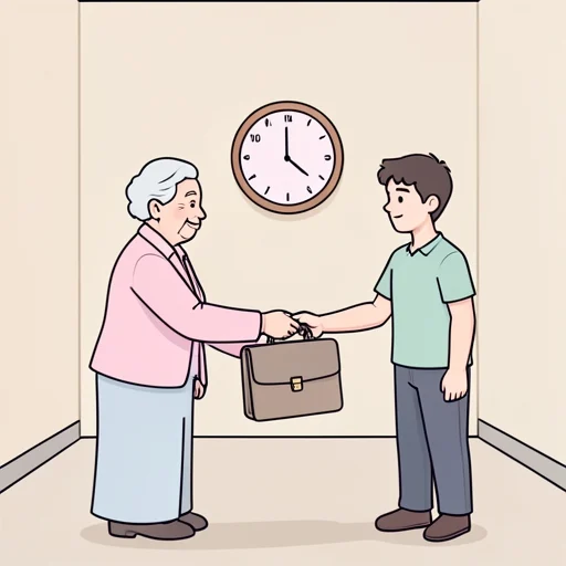 退職 - イラスト辞典