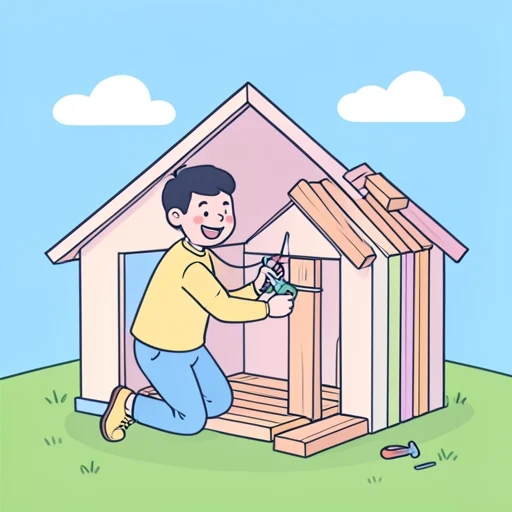 建てる - 그림 사전
