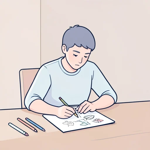ている - 그림 사전