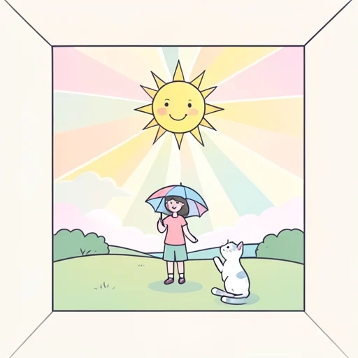照る - Illustrated Dictionary