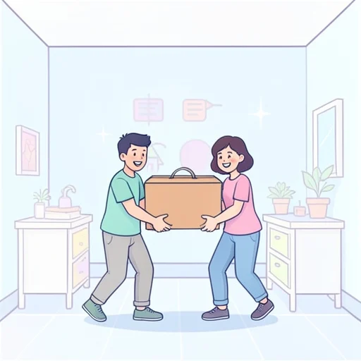 手伝う - イラスト辞典