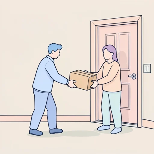 届ける - Dictionnaire illustré