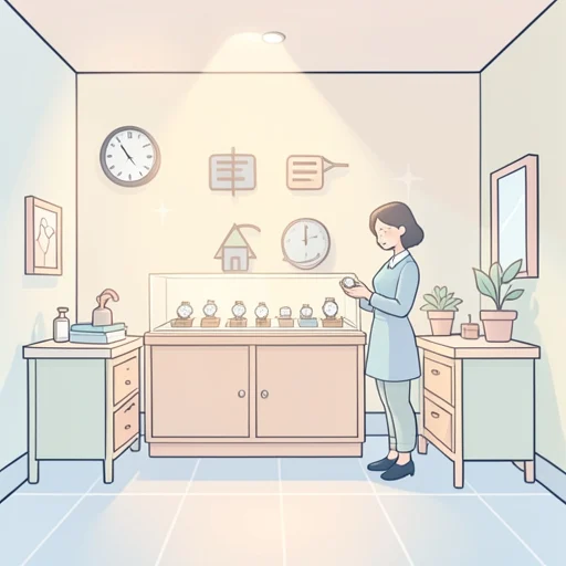 時計屋 - พจนานุกรมภาพ