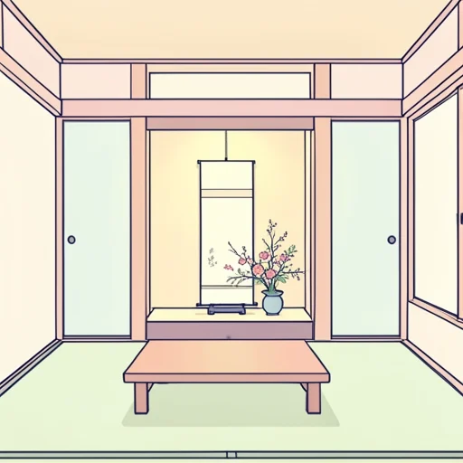 床の間 - 그림 사전