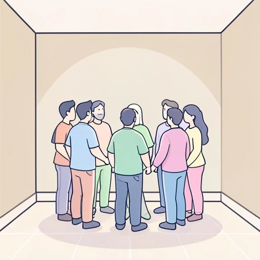 取り巻く - イラスト辞典