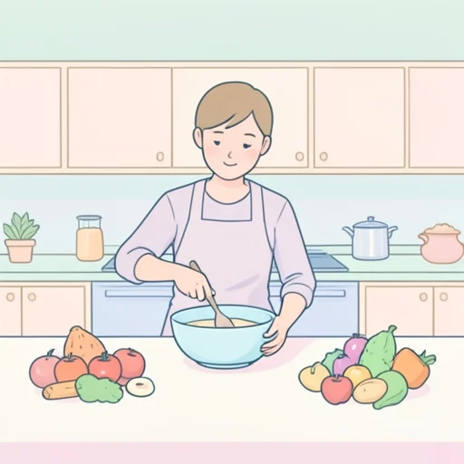 取り混ぜる - イラスト辞典