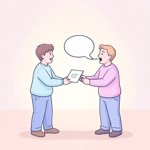 取り次ぐ - イラスト辞典