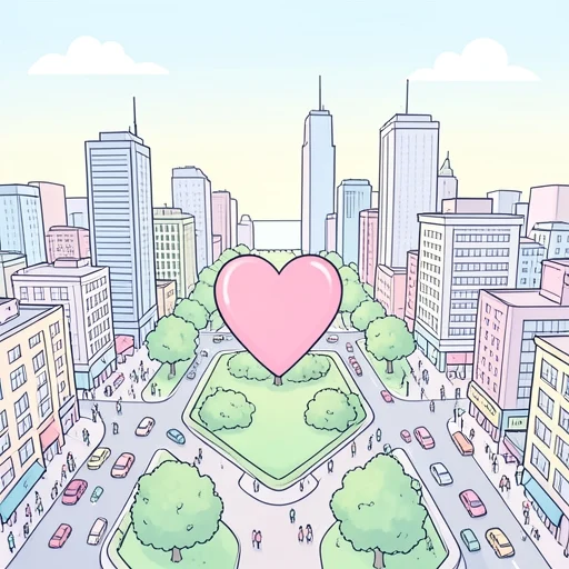 都心 - 그림 사전