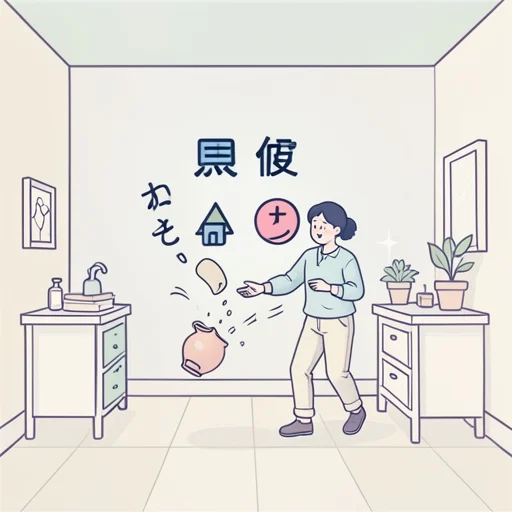 突然 - イラスト辞典
