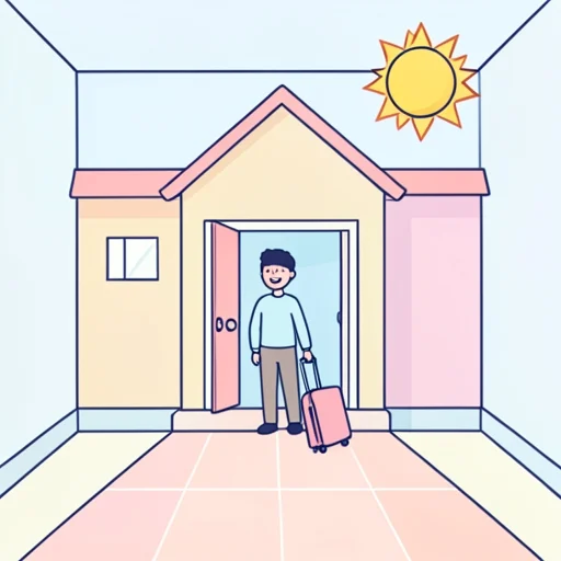 到着 - 그림 사전