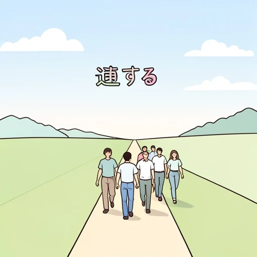 通ずる - Diccionario ilustrado