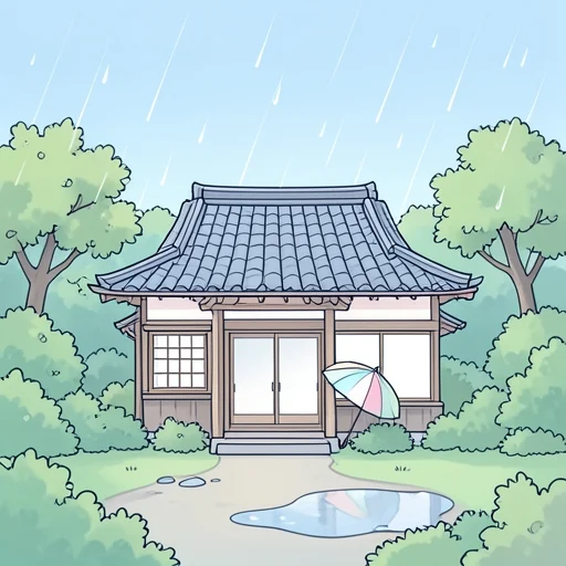 梅雨 - Từ điển minh họa