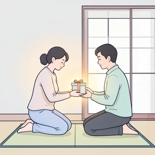 伺う - イラスト辞典