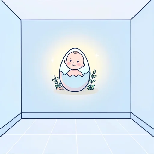 生まれる - 그림 사전
