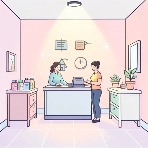 売り場 - 그림 사전