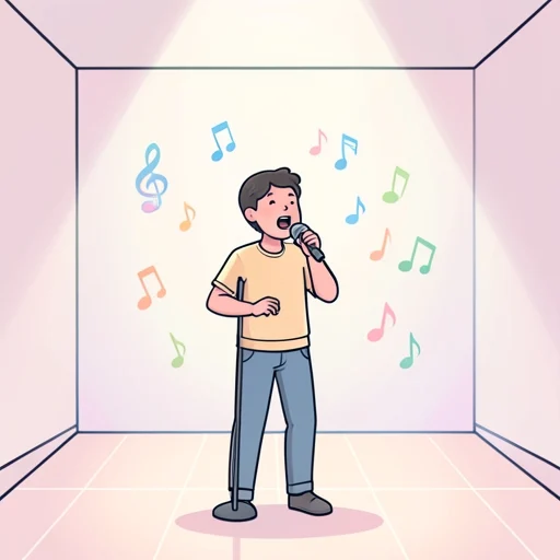 歌う - 그림 사전