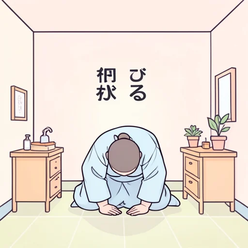 詫びる - Diccionario ilustrado