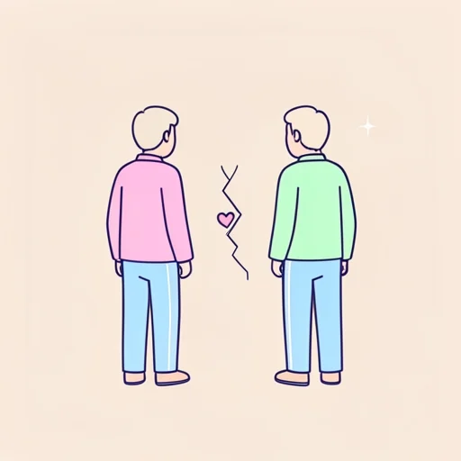 別れる - Dicionário ilustrado