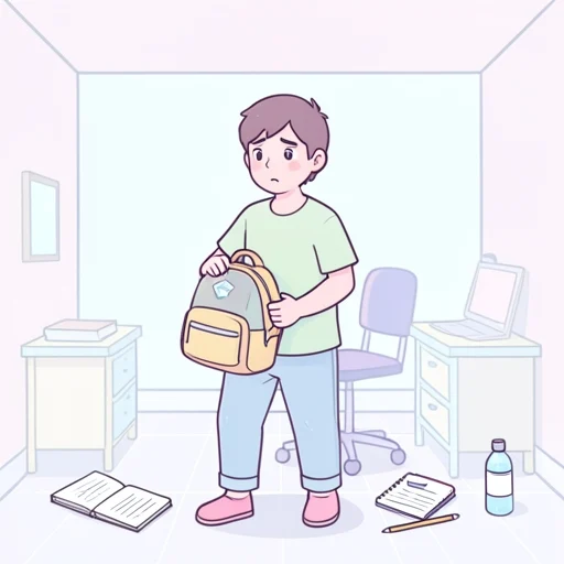 忘れ物 - 그림 사전